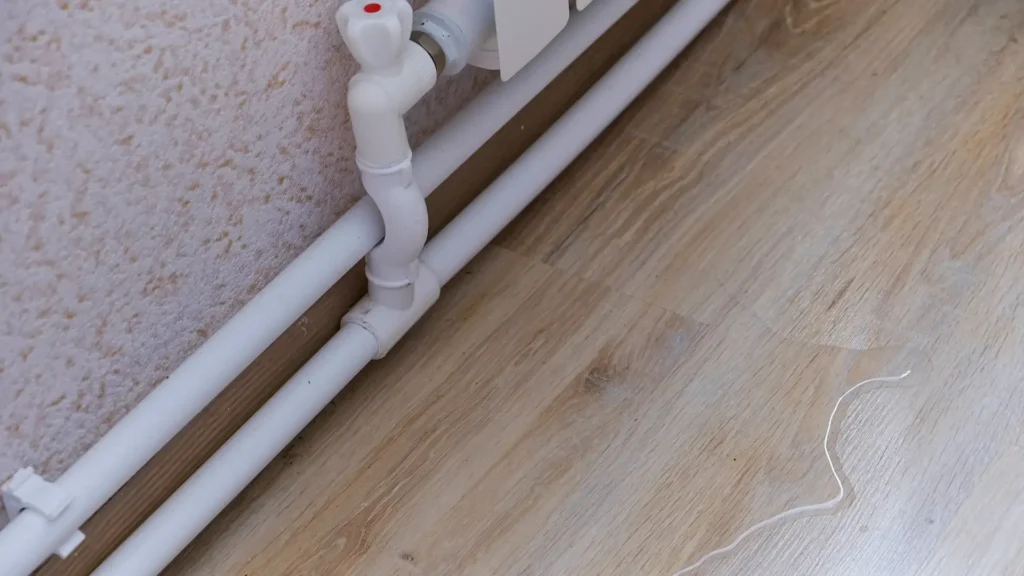water leak on floor