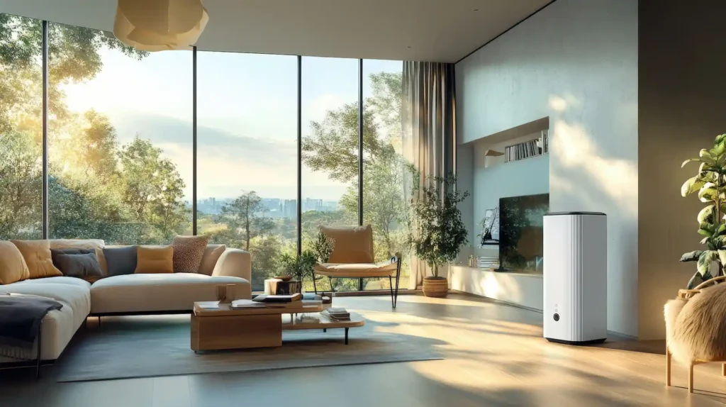 whole home air purifier at work